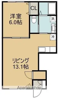 シエルB(シエルビー)【1階】の間取り